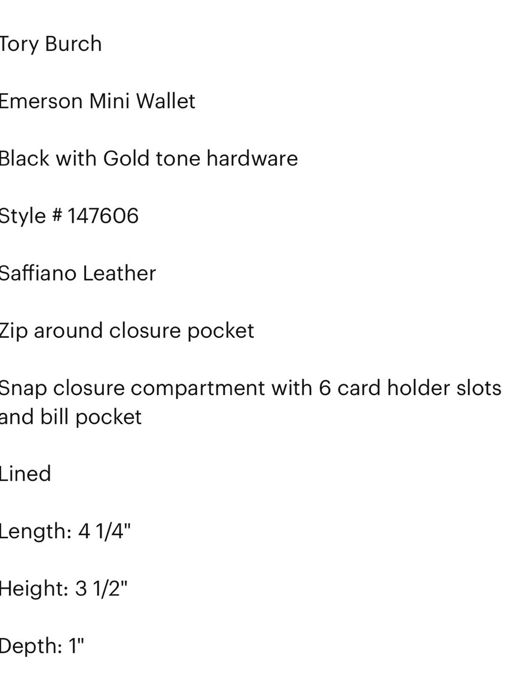 Tory Burch Emerson Mini Wallet - Picture 7 of 7